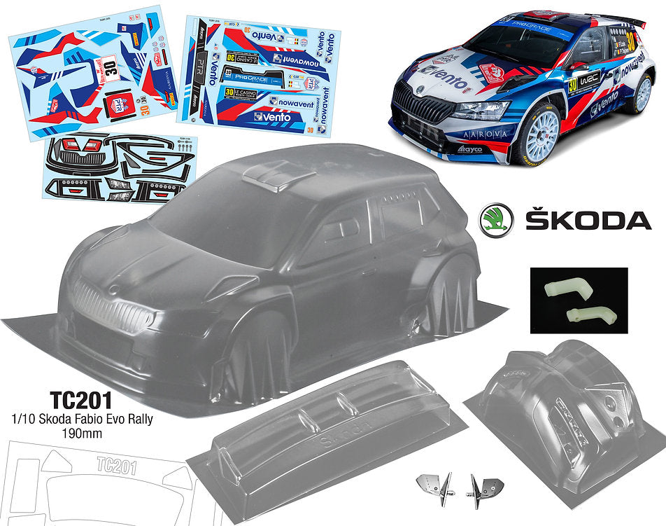 1/10 Skoda Fabio Evo Rally (190mm)