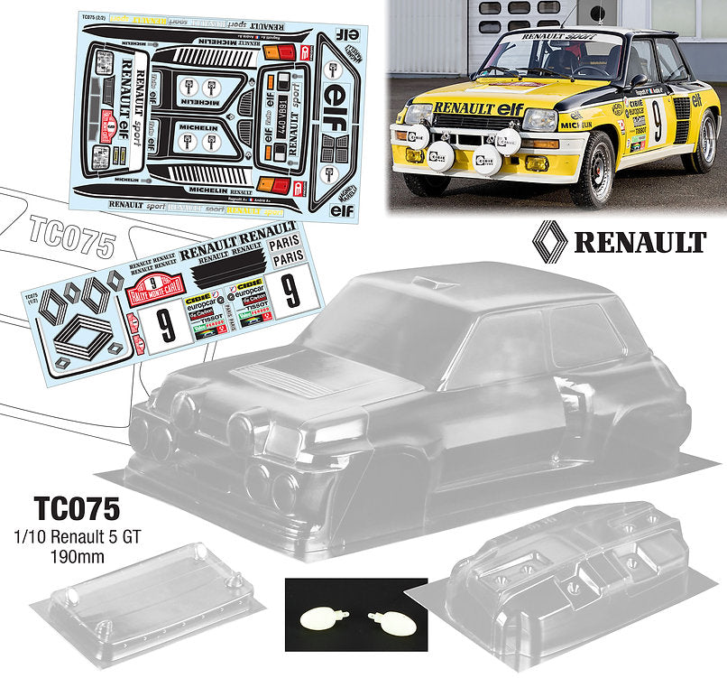 1/10 Renault 5 GT, 190mm