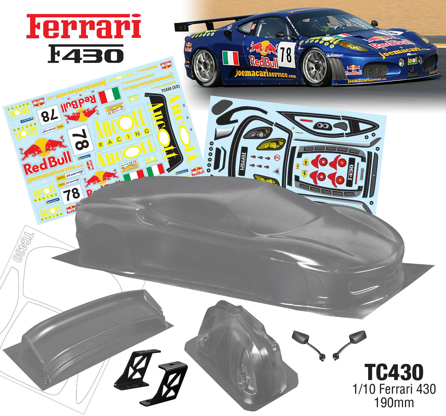 1/10 Ferrari 430 (190mm)