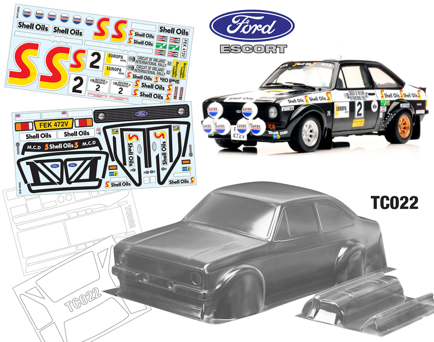 MK2 Shell Oil Decal Sheet