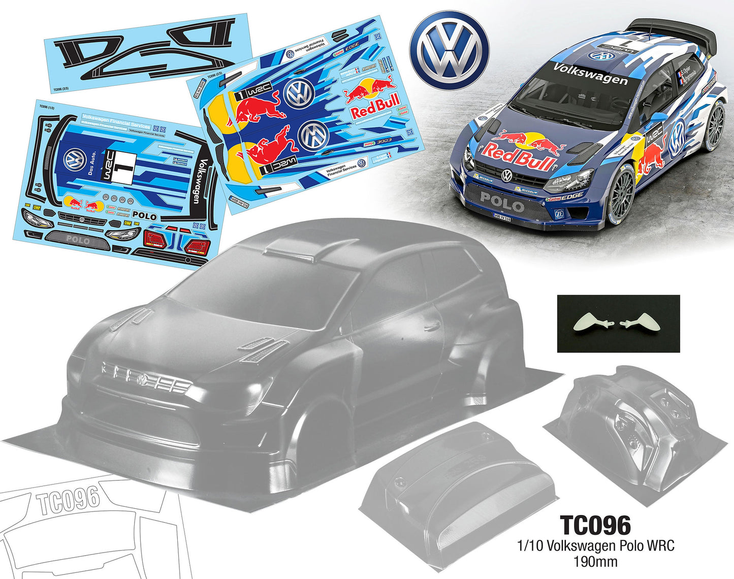 1/10 Volkswagen Polo WRC (190mm)