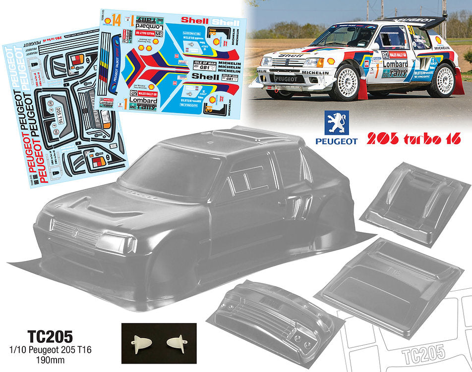 1/10 Peugeot 205 T16, 190mm
