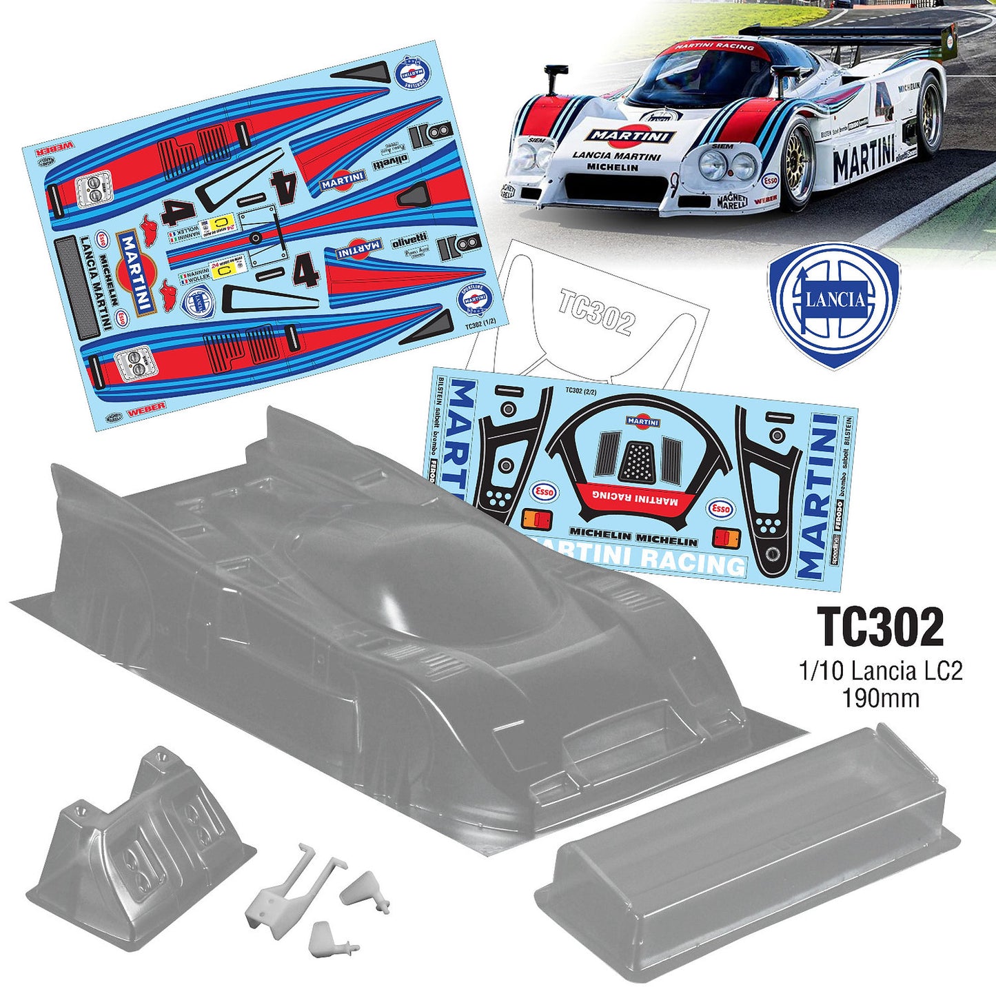1/10 Lancia LC2 (190mm)