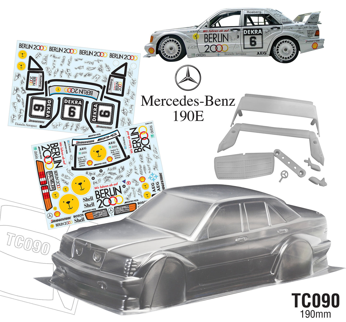1/10 Benz 190E Berlin 2000