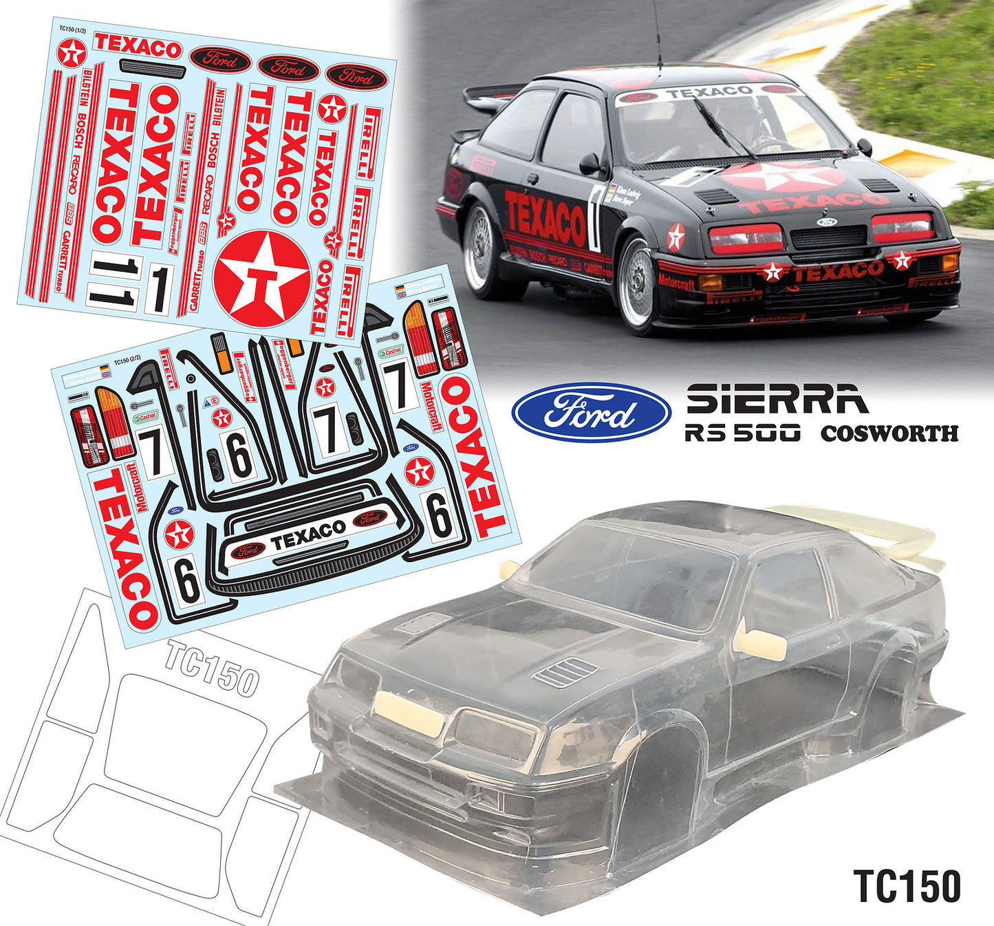 1/10 Ford Sierra RS500 TEXACO
