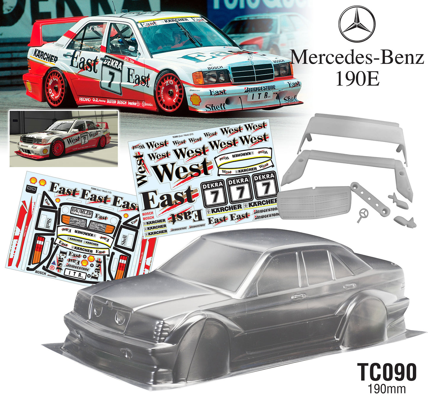 1/10 Benz 190E East/West