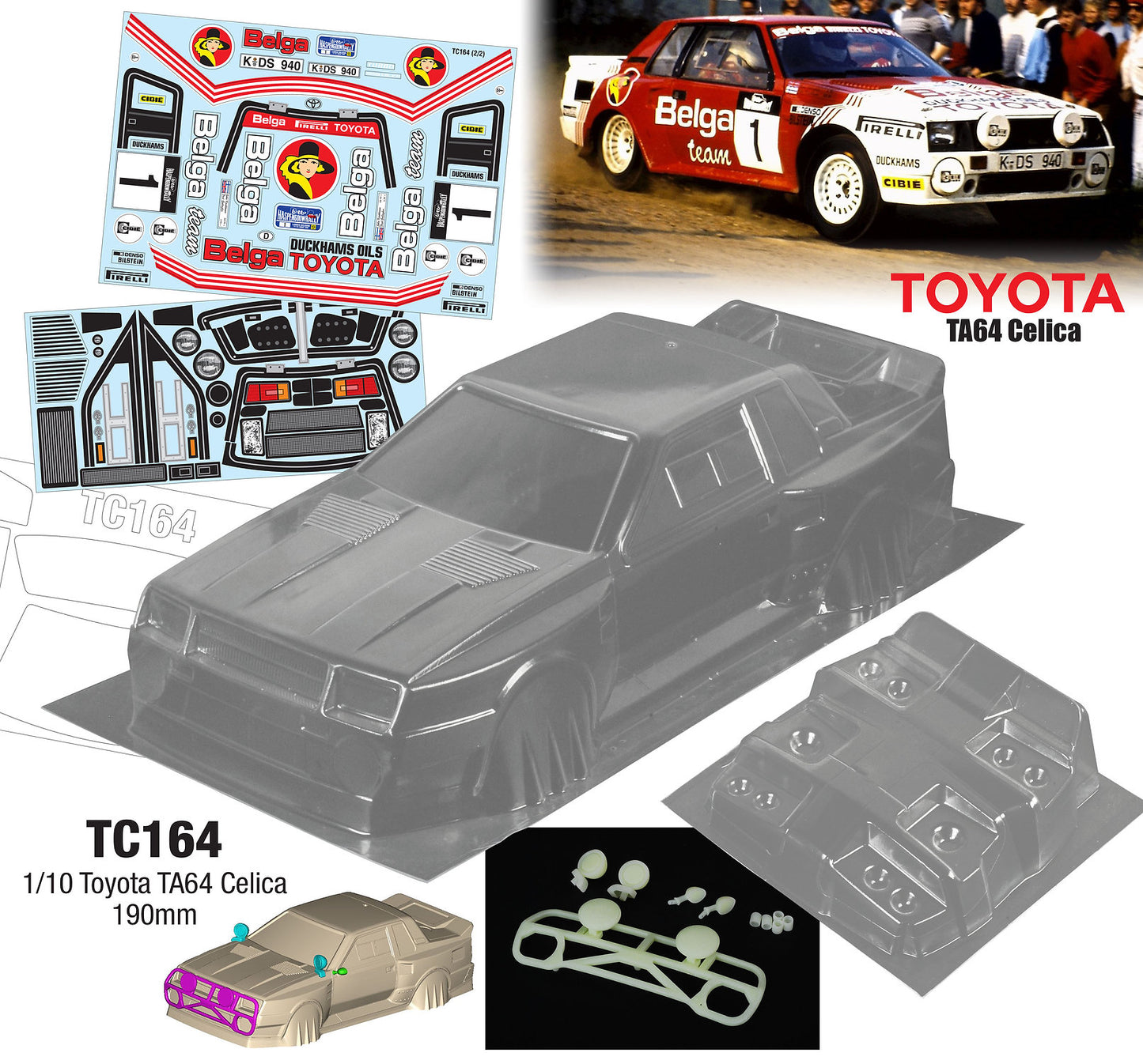 1/10 Toyota TA64 Celica (190mm)