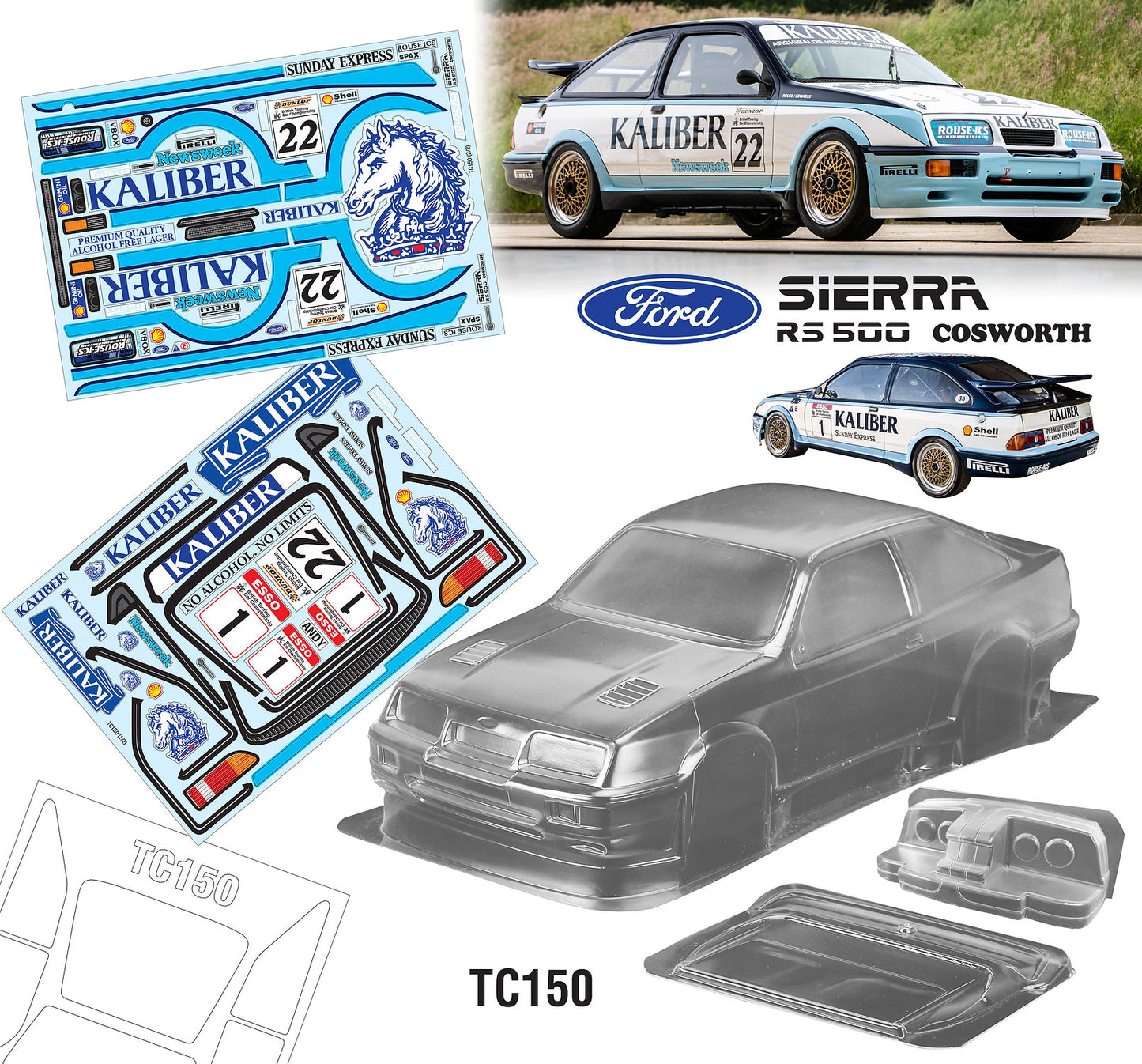 1/10 Ford Sierra RS500 KALIBER