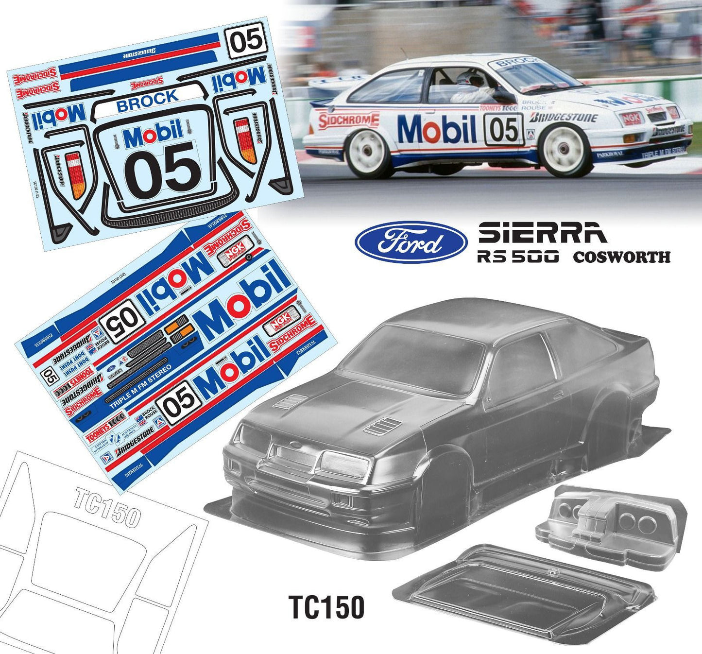 1/10 Ford Sierra RS500 Mobil