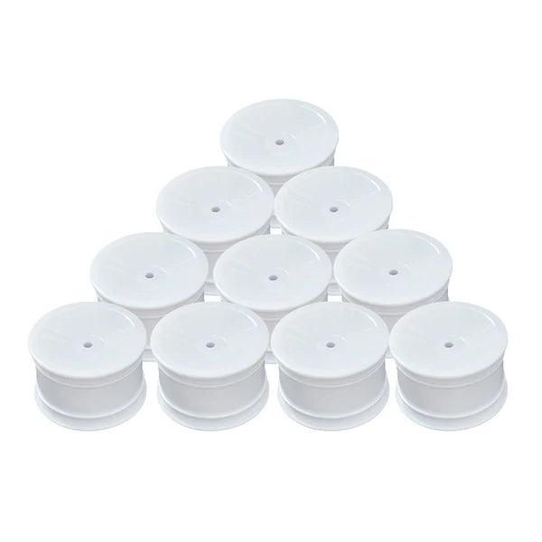 ABM40004 Rear Wheel for 1/10th Off Road 2wd-4wd -White (10 pcs)