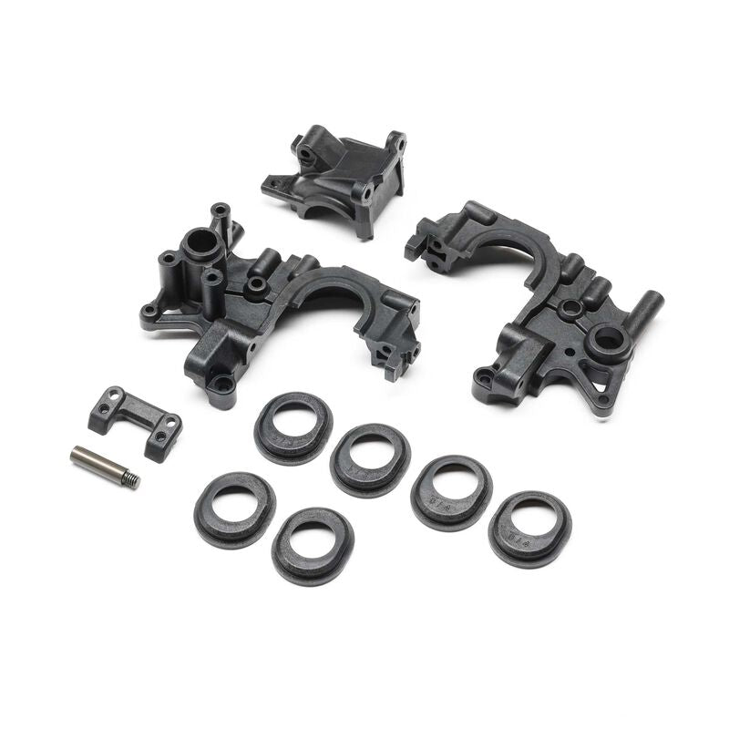 Gearbox Set, Rear Sway Bar Mount, Idler Shaft: 22X/22X-T by TLR