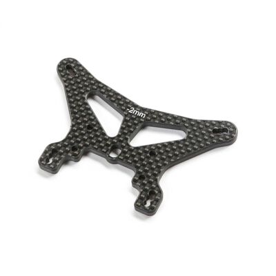 Carbon Rear Shock Tower, -2mm: 22X-4 2.0 by TLR TLR-1285