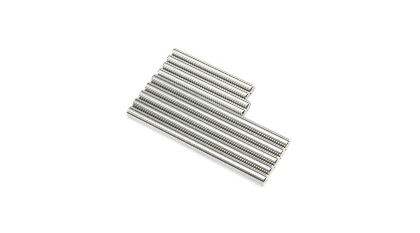 Hinge Pin Set, Polished: 22X-4 by TLR TLR234124