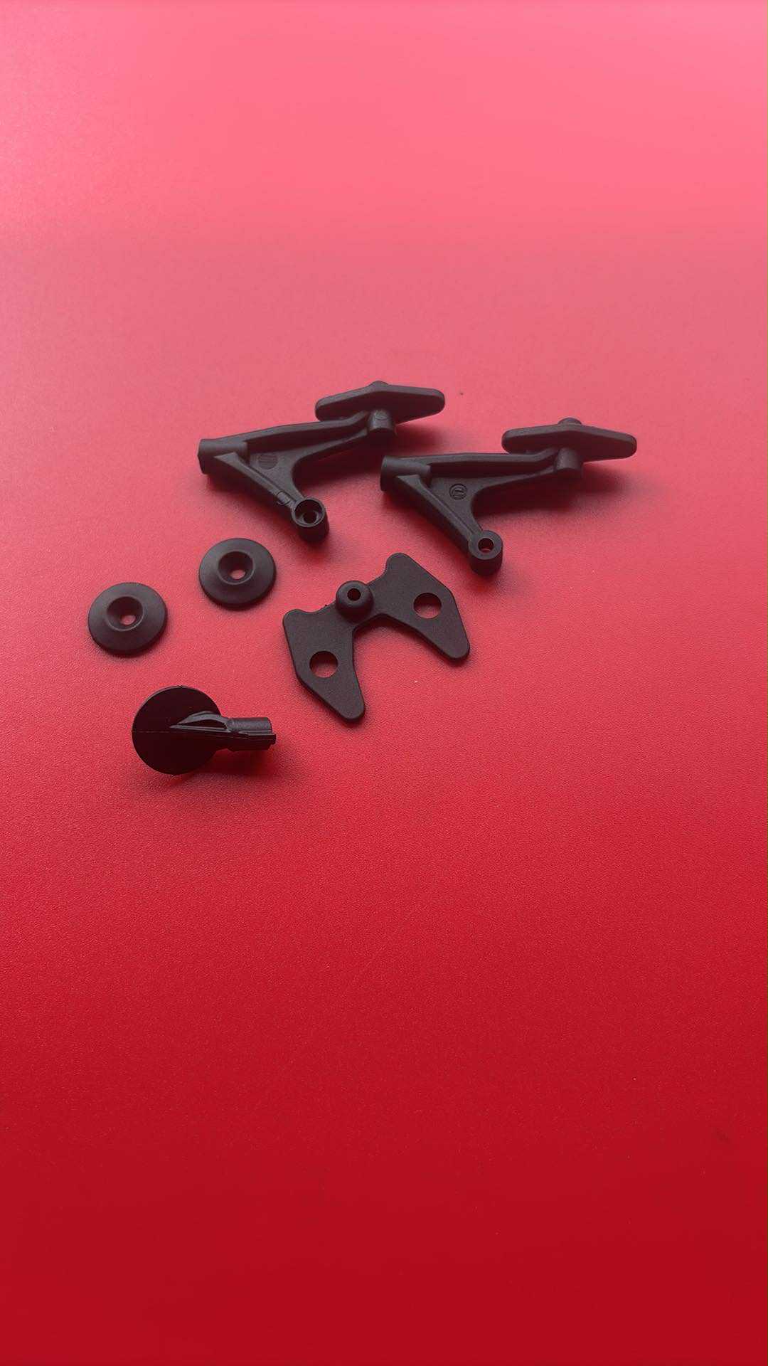 B-Five Rear Body Post & Wing Mounts Black Will Fit RC10B5