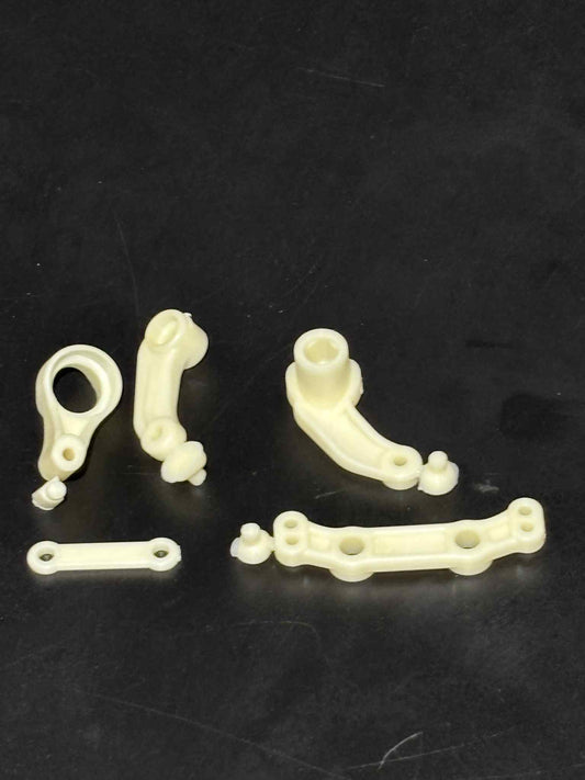 Bell Crank Parts B4 White Neutral, Dyeable FR4-008 N