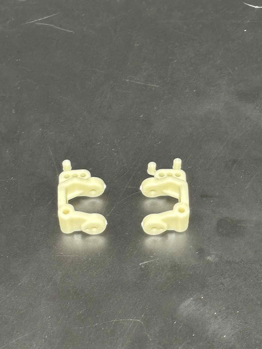 Caster Blocks, 25 Deg B4 White Neutral, Dyeable FR4-004 N
