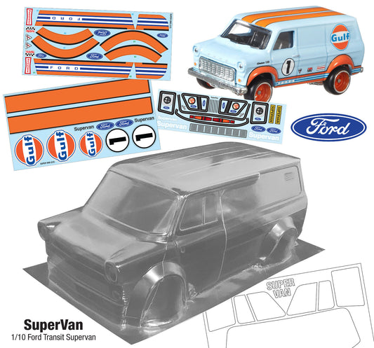 SuperVan 1/10 Ford Transit Supervan (215mm) Gulf