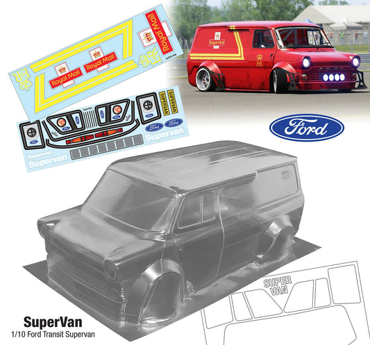 SuperVan 1/10 Ford Transit Supervan (215mm) Royal Mail