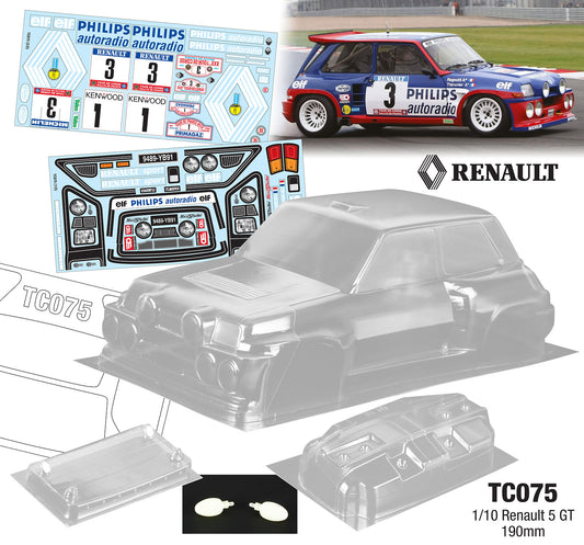 1/10 Renault 5 GT, 190mm