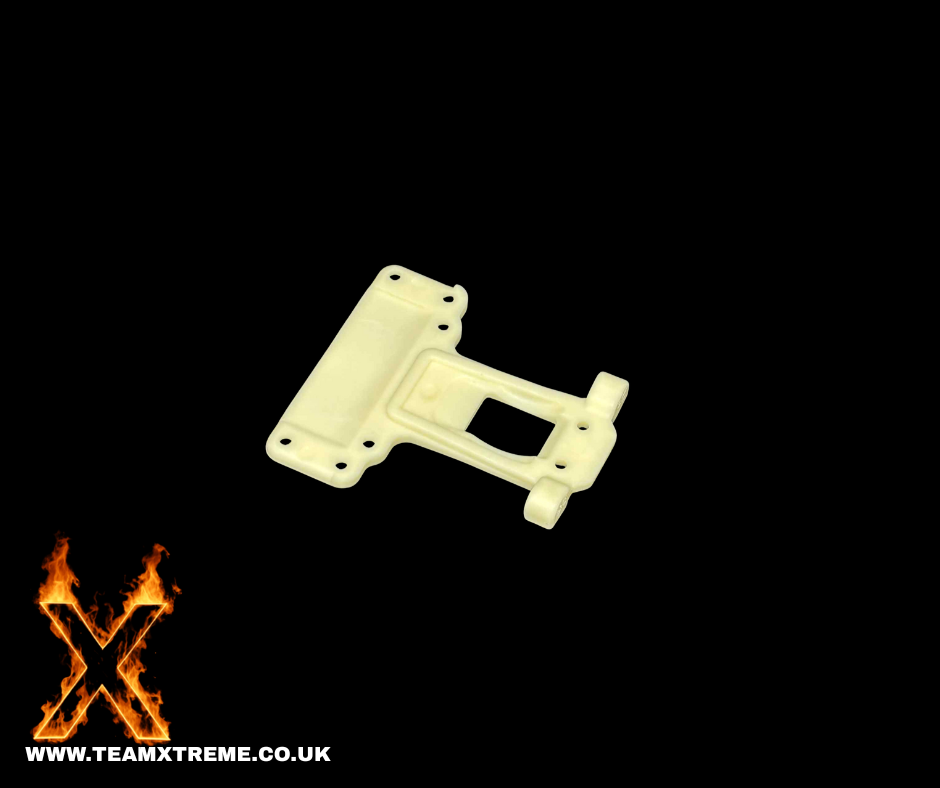 Rear Chassis Plate B4 White Neutral, Dyeable FR4-012 N