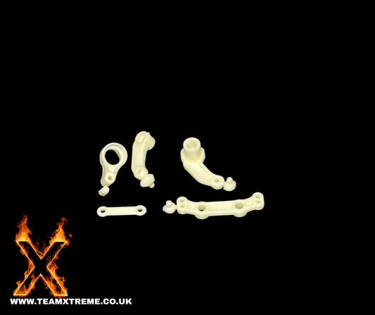 Bell Crank Parts B4 White Neutral, Dyeable FR4-008 N