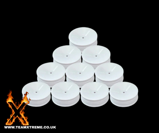 ABM40004 Rear Wheel for 1/10th Off Road 2wd-4wd -White (10 pcs)