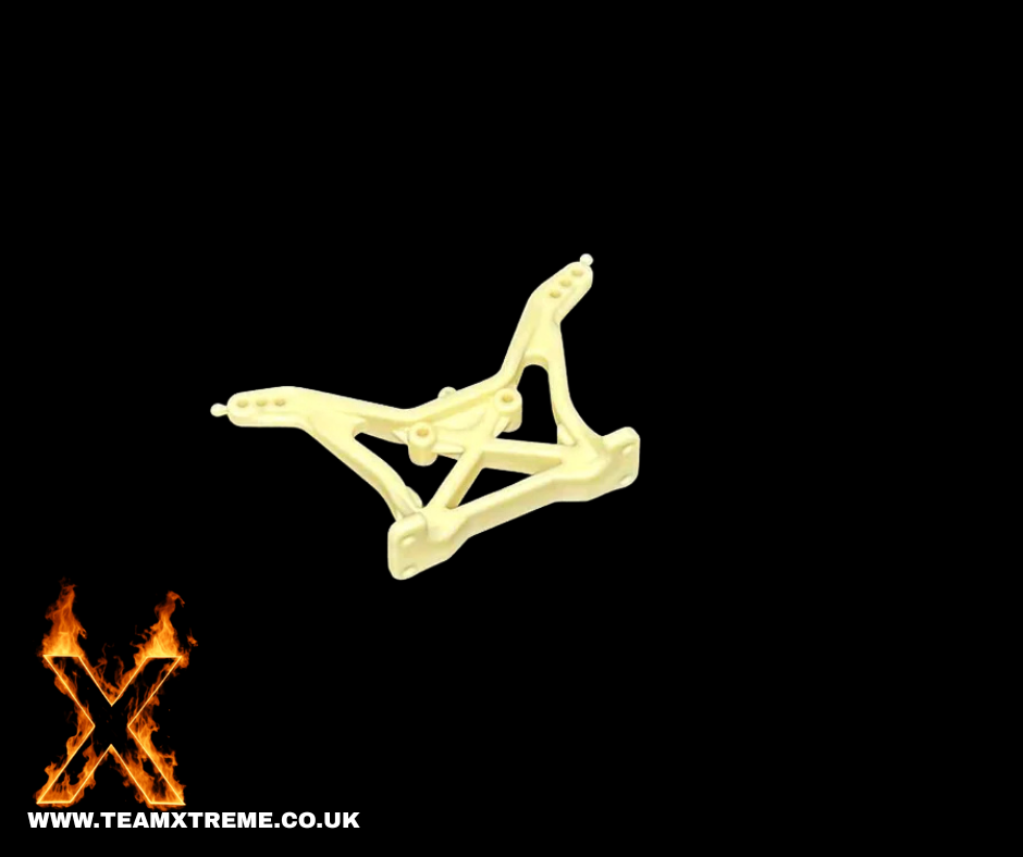 Rear Shock Tower B4 White Neutral, Dyeable FR4-017 N