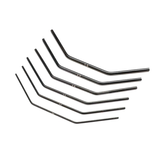 Front Sway Bar Set, Evens: 22X/22X-T Includes 0.8, 1.0, 1.2, 1.4, 1.6, 1.8, 2.0mm bar by TLR