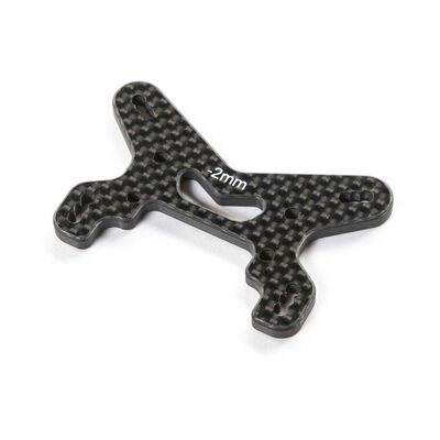 Carbon Front Shock Tower, -2mm: 22X-4 2.0 TLR-1306