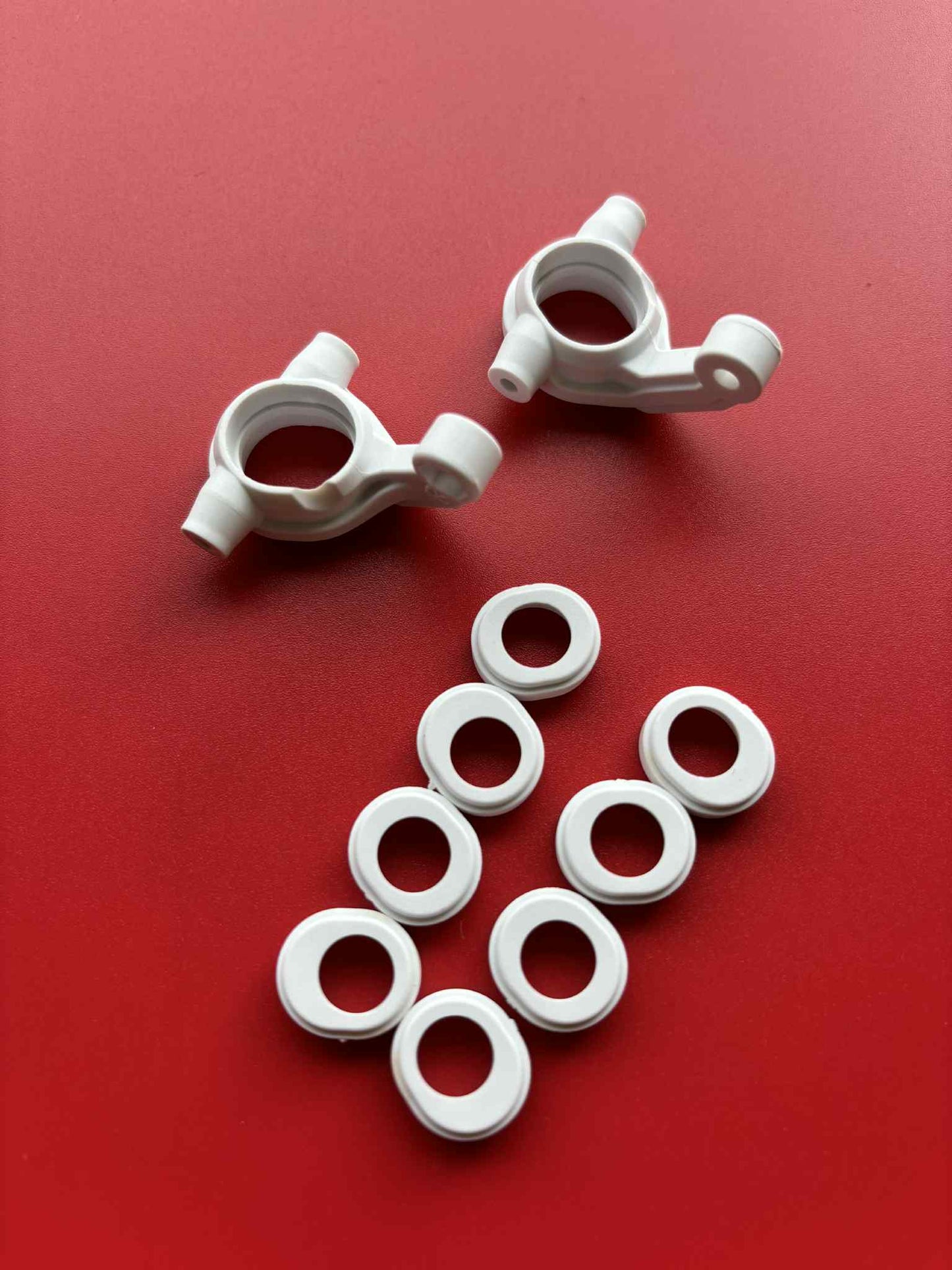 B-Five Front Steering Arms White Steering Block Will Fit RC10B5