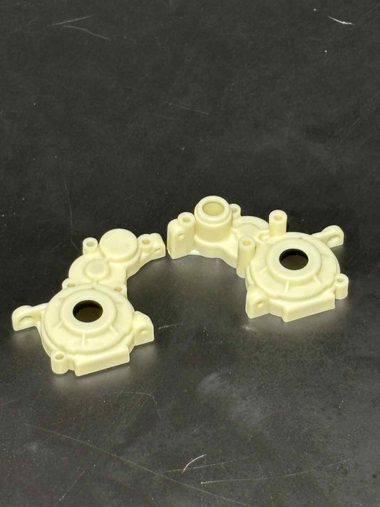 Rear Tranny Cases, Metric B4 White Neutral, Dyeable FR4-014 N