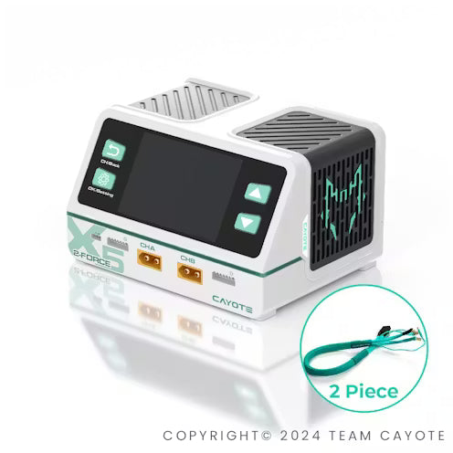 CYEG1024 - CAYOTE 2-FORCE X5 CHARGER WITH 2 XT90 LEADS - UK